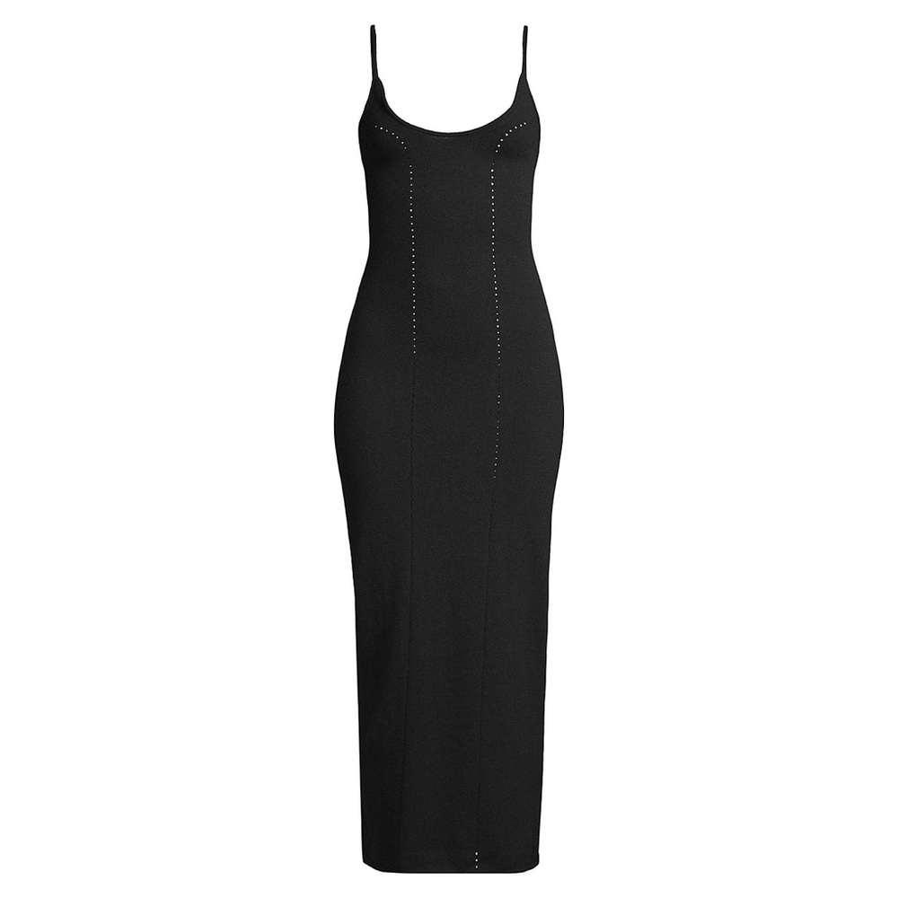 kiki de montparnasse cashmere black tank bodycon long dress